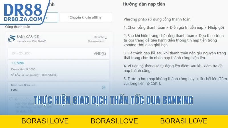 Nạp Tiền DR88 – Hướng Dẫn Chi Tiết Và An Toàn Cho Hội Viên