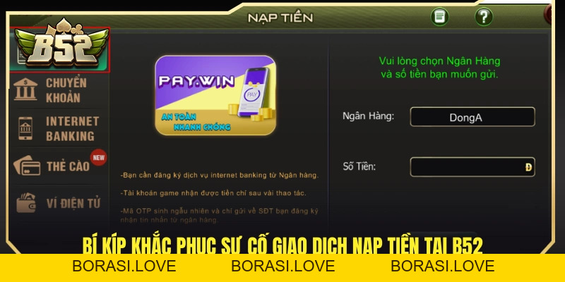 Nạp Tiền B52 – Quy Trình Thực Hiện Chỉ Trong Vài Phút